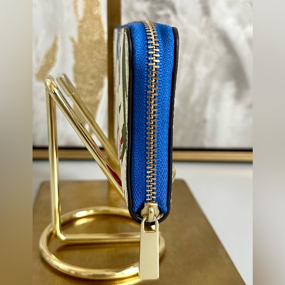 Like New Tory Burch EMERSON ZIP COIN CASE-PAINTED IRIS - Picture 7 of 8